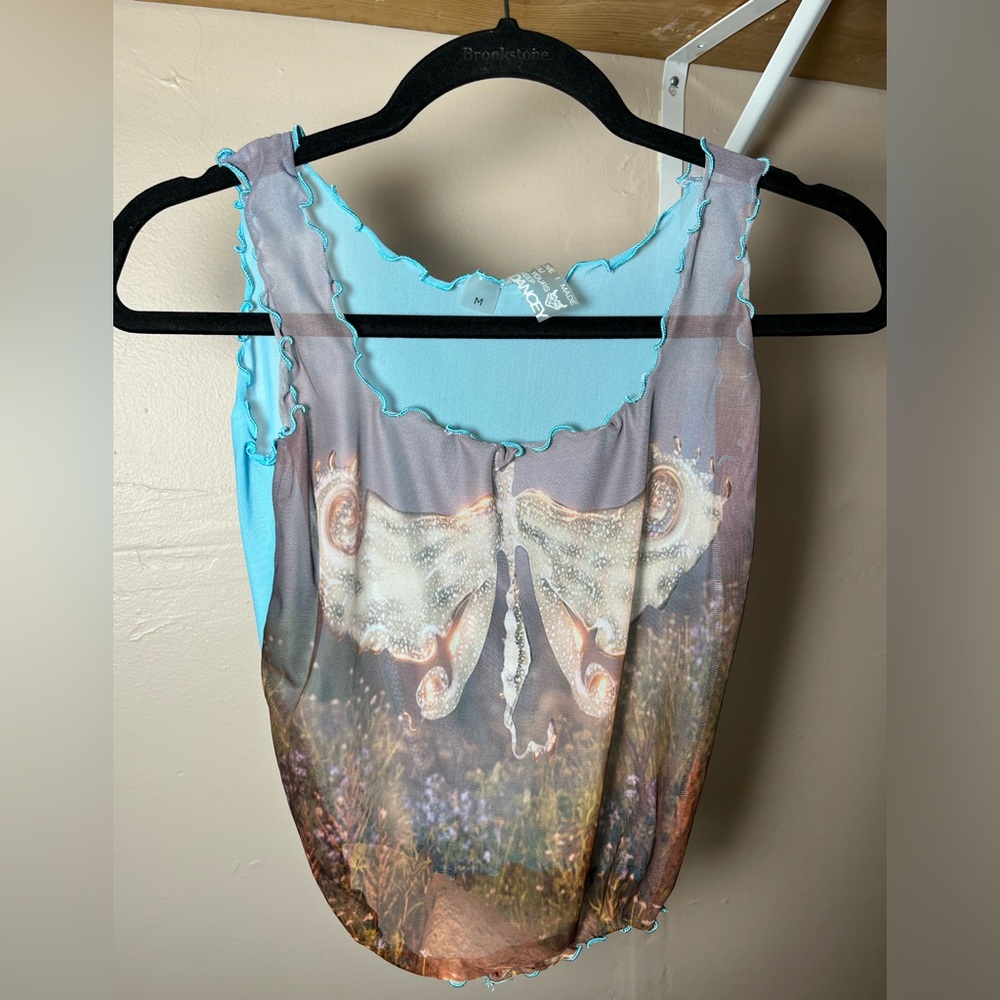Rhidancey mesh tank top size m